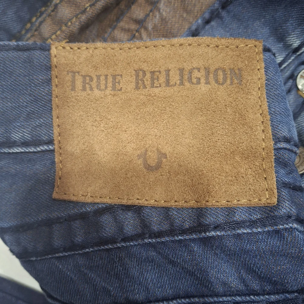 Men's True Religion Dark Indigo Straight Jeans.Size 36